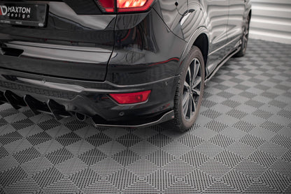 Heck Ansatz Flaps Diffusor für Ford Escape ST-Line Mk3 schwarz Hochglanz