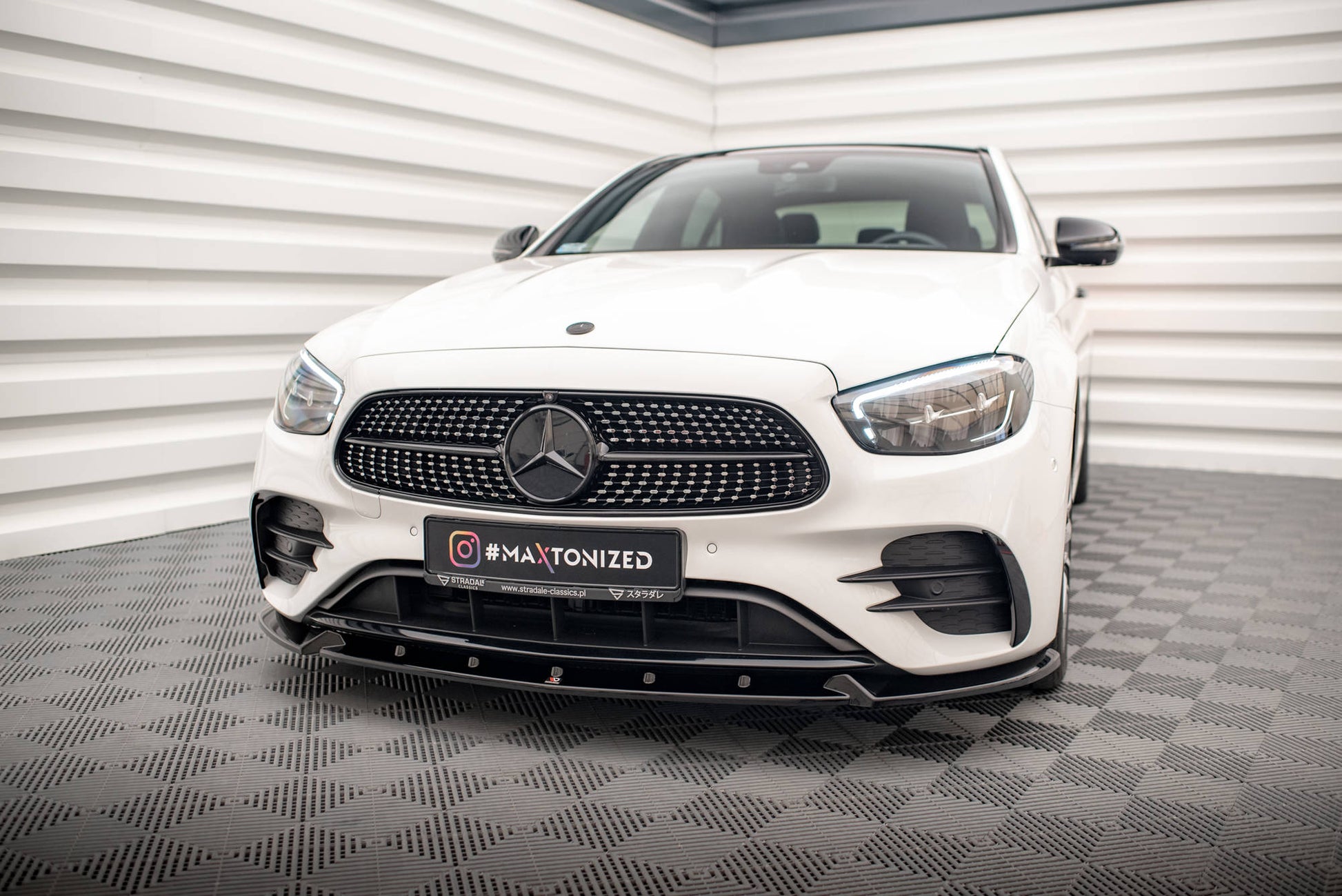 Front Ansatz V.2 für Mercedes-Benz E AMG-Line W213 Facelift Carbon Look