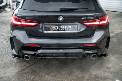 Diffusor Heck Ansatz V.1 für BMW 1er F40 M-Paket/ M135i schwarz Hochglanz