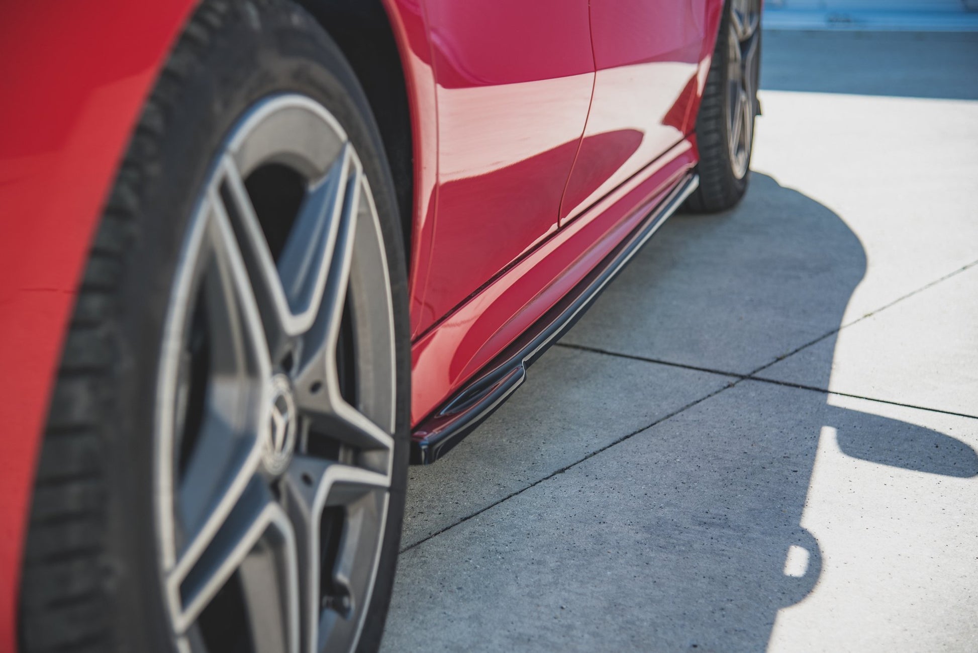 Seitenschweller Ansatz für Mercedes-Benz CLA AMG-Line C118 Carbon Look