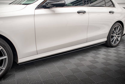 Seitenschweller Ansatz für Mercedes-Benz E AMG-Line W213 Facelift Carbon Look