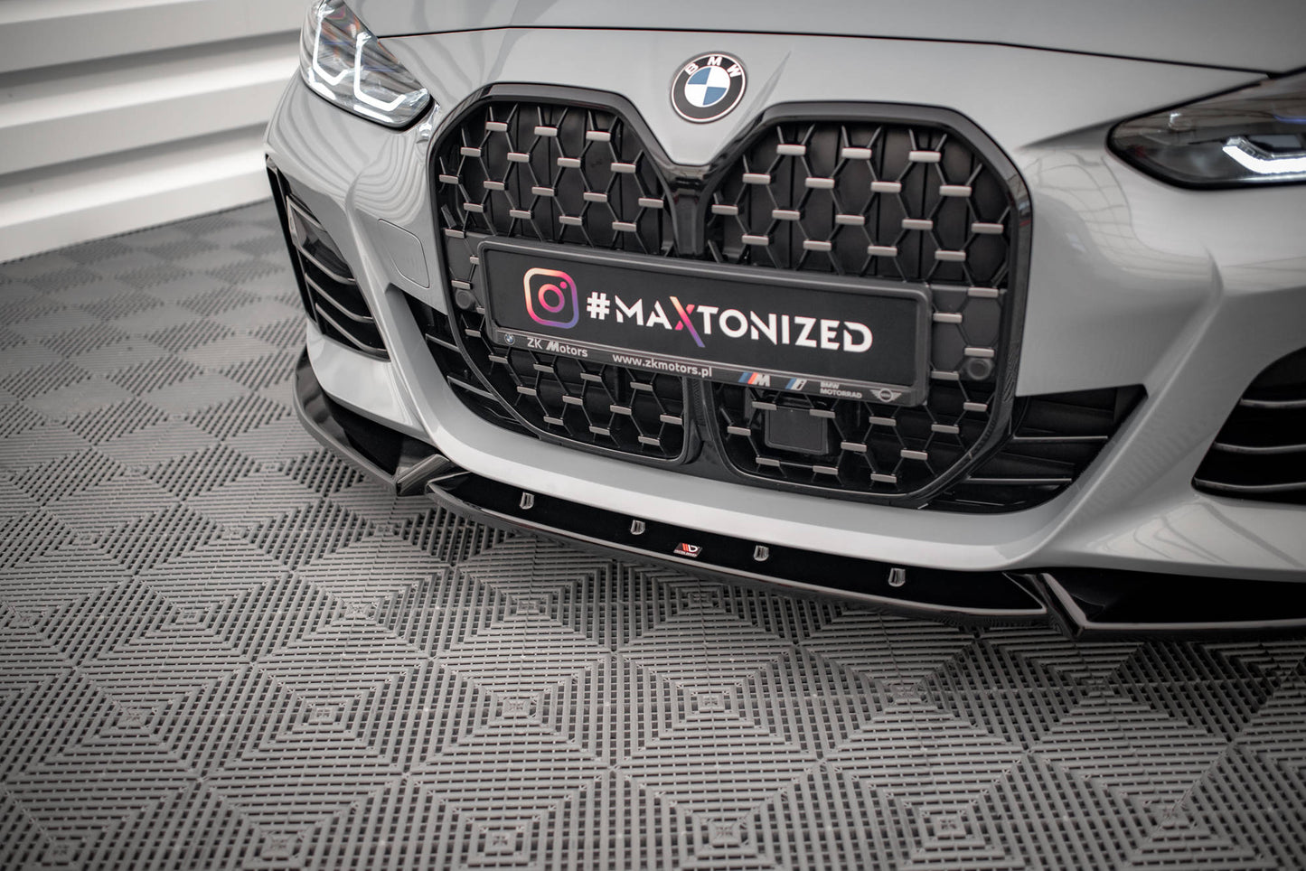 Front Ansatz V.2 für BMW 4er Gran Coupe M-Paket G26 schwarz matt
