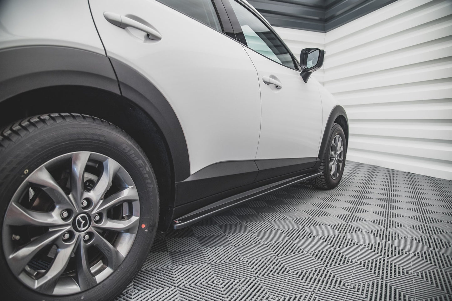 Seitenschweller Ansatz für Mazda CX-3 Carbon Look