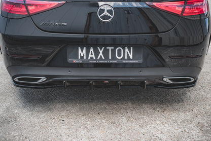 Diffusor Heck Ansatz für Mercedes-Benz CLS AMG-Line C257 Carbon Look