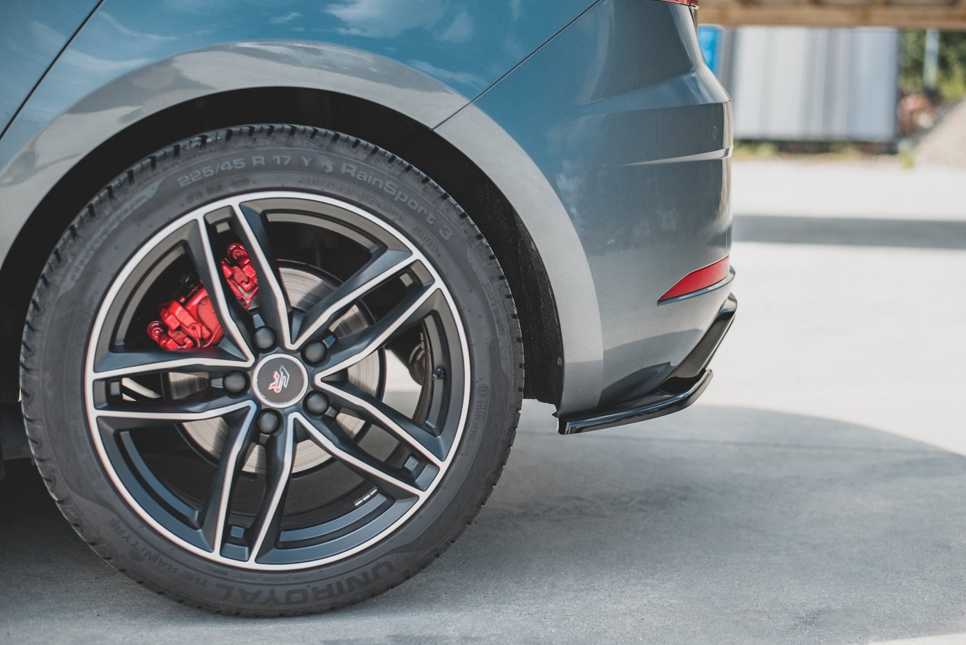 Heck Ansatz Flaps Diffusor für SEAT Leon Mk3 FR Facelift Carbon Look