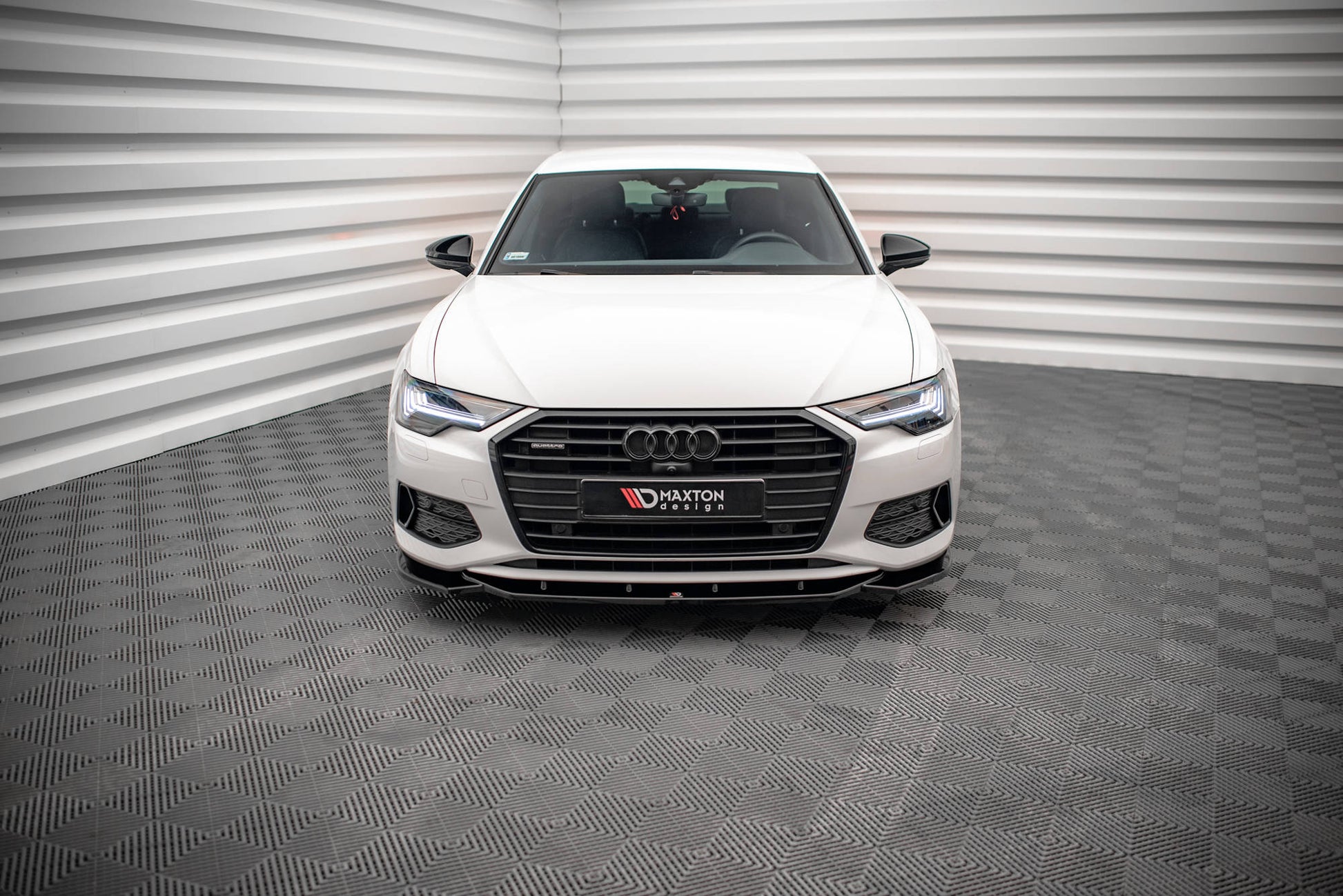 Front Ansatz V.1 für Audi A6 C8 schwarz matt