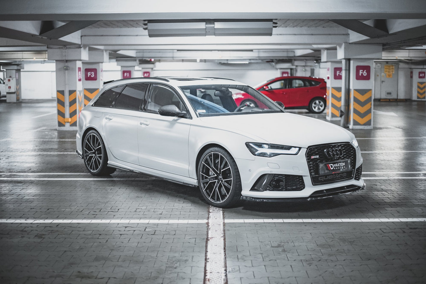 Front Ansatz V.3 für Audi RS6 C7 schwarz matt