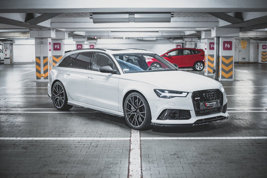 Front Ansatz V.3 für Audi RS6 C7 schwarz Hochglanz