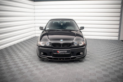 Front Ansatz V.2 für BMW 3er Coupe M-Paket E46 schwarz Hochglanz