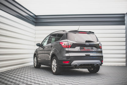 Diffusor Heck Ansatz für Ford Escape Mk3 Carbon Look