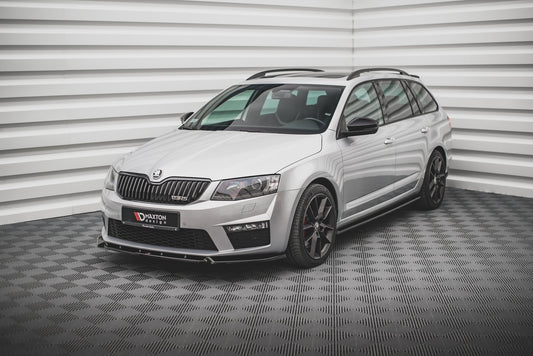 Front Ansatz V.3 für Skoda Octavia RS Mk3 schwarz matt