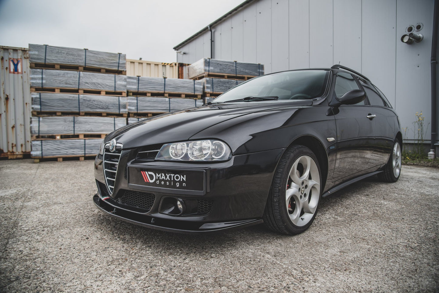 Front Ansatz für Alfa Romeo 156 Facelift Carbon Look