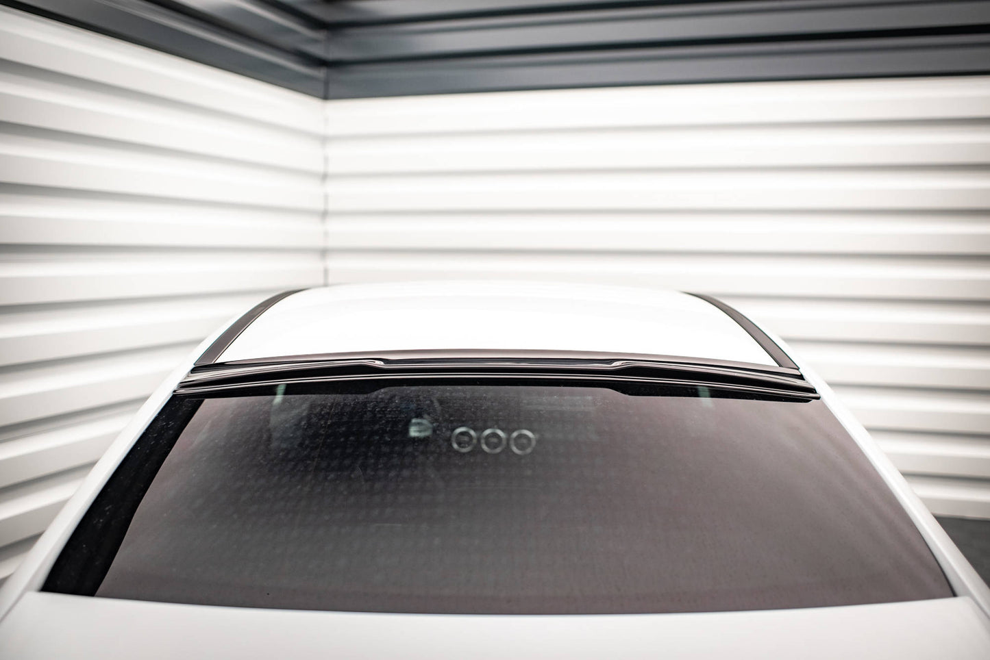 Heckscheiben Spoiler für Mercedes A35 Limousine V177 schwarz matt
