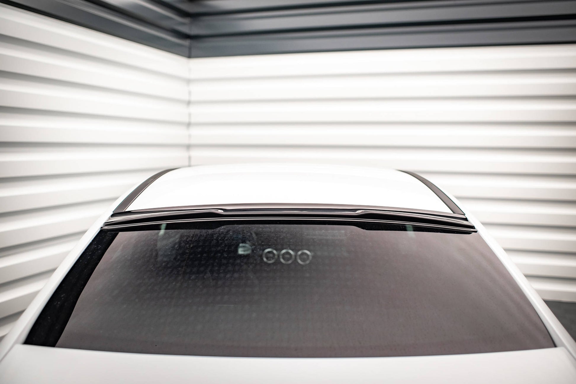 Heckscheiben Spoiler für Mercedes A35 Limousine V177 schwarz matt