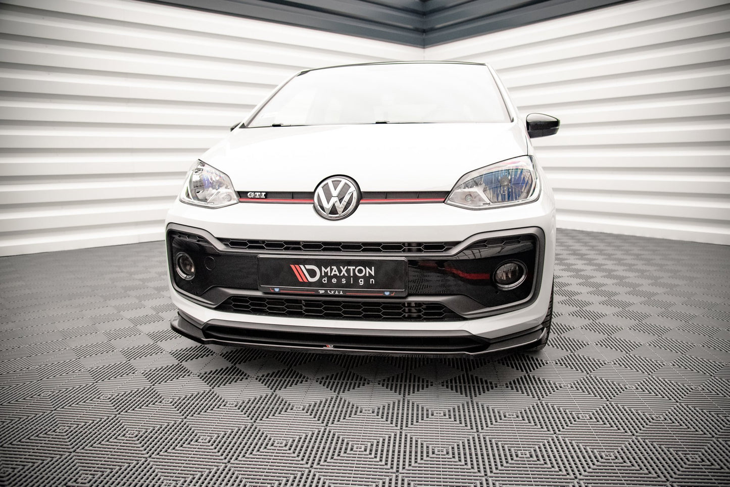 Front Ansatz für Volkswagen Up GTI schwarz Hochglanz