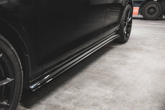 Seitenschweller Ansatz für VW Golf 7 GTI TCR  schwarz Hochglanz