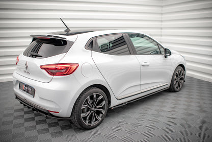 Seitenschweller Ansatz für Renault Clio Mk5 Carbon Look