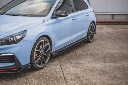 Seitenschweller Ansatz für V.5 Hyundai I30 N Mk3 / Mk3 FL Hatchback/ Fastback schwarz matt