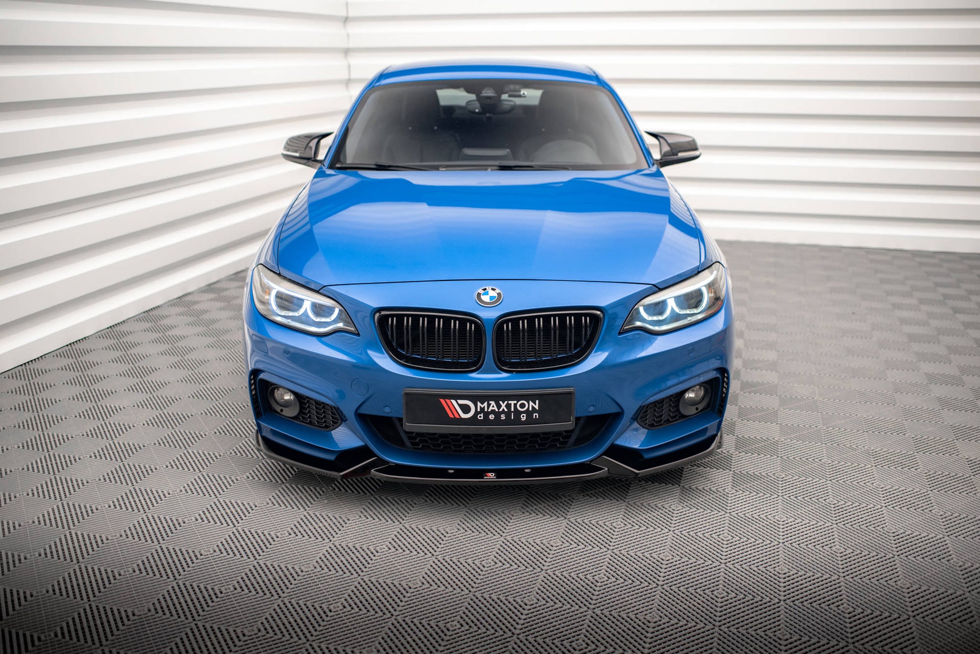 Front Ansatz V.2 für BMW 2 M-Paket F22 schwarz matt