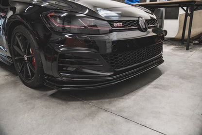Front Ansatz für VW Golf 7 GTI TCR  schwarz Hochglanz