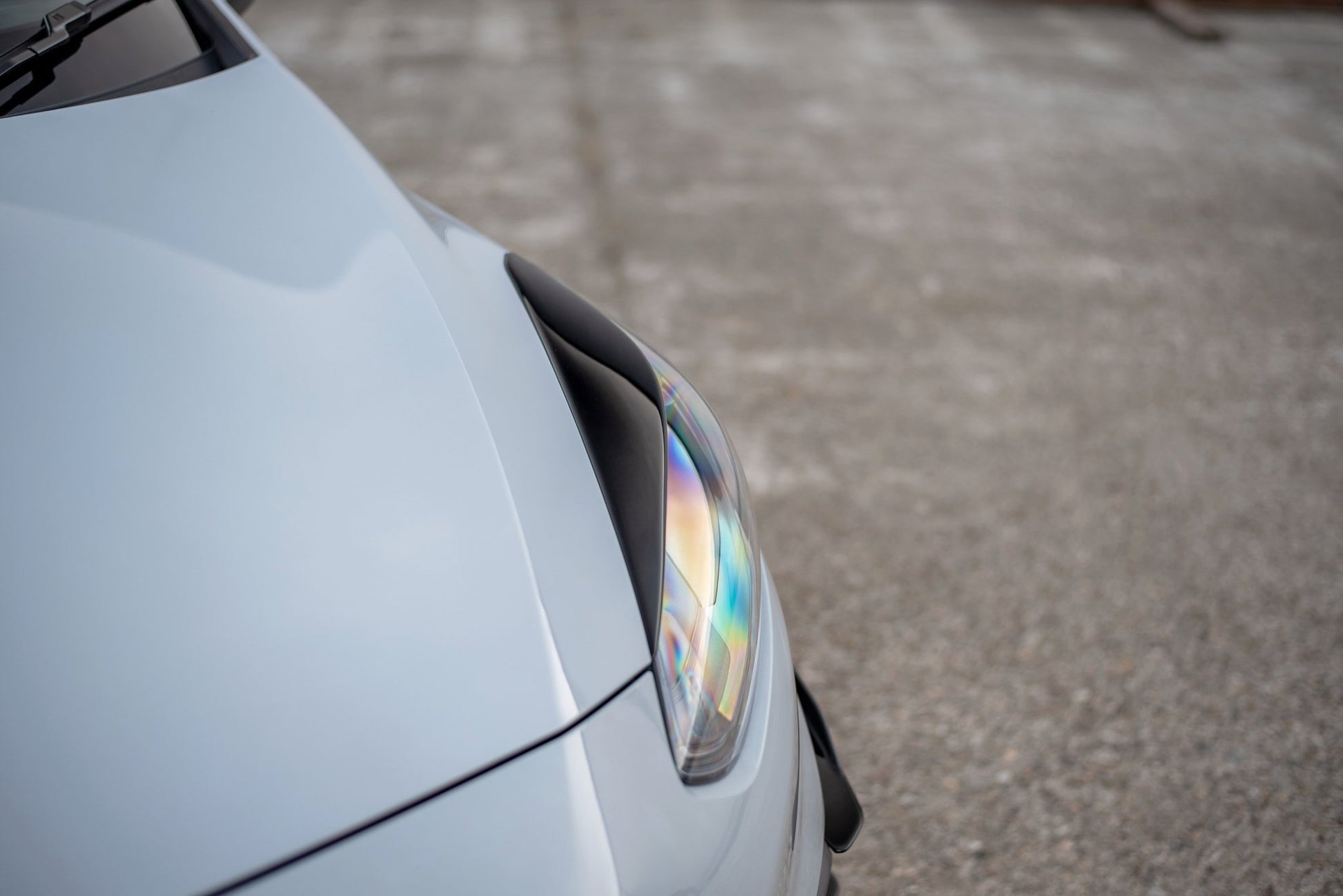 Scheinwerfer Blenden Böser Blick für Ford Fiesta Mk8 ST / ST-Line / Standard schwarz Hochglanz