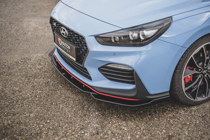 Front Ansatz V.4 für Hyundai I30 N Mk3 Hatchback/ Fastback schwarz Hochglanz