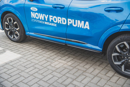 Seitenschweller Ansatz für Ford Puma ST-Line schwarz Hochglanz