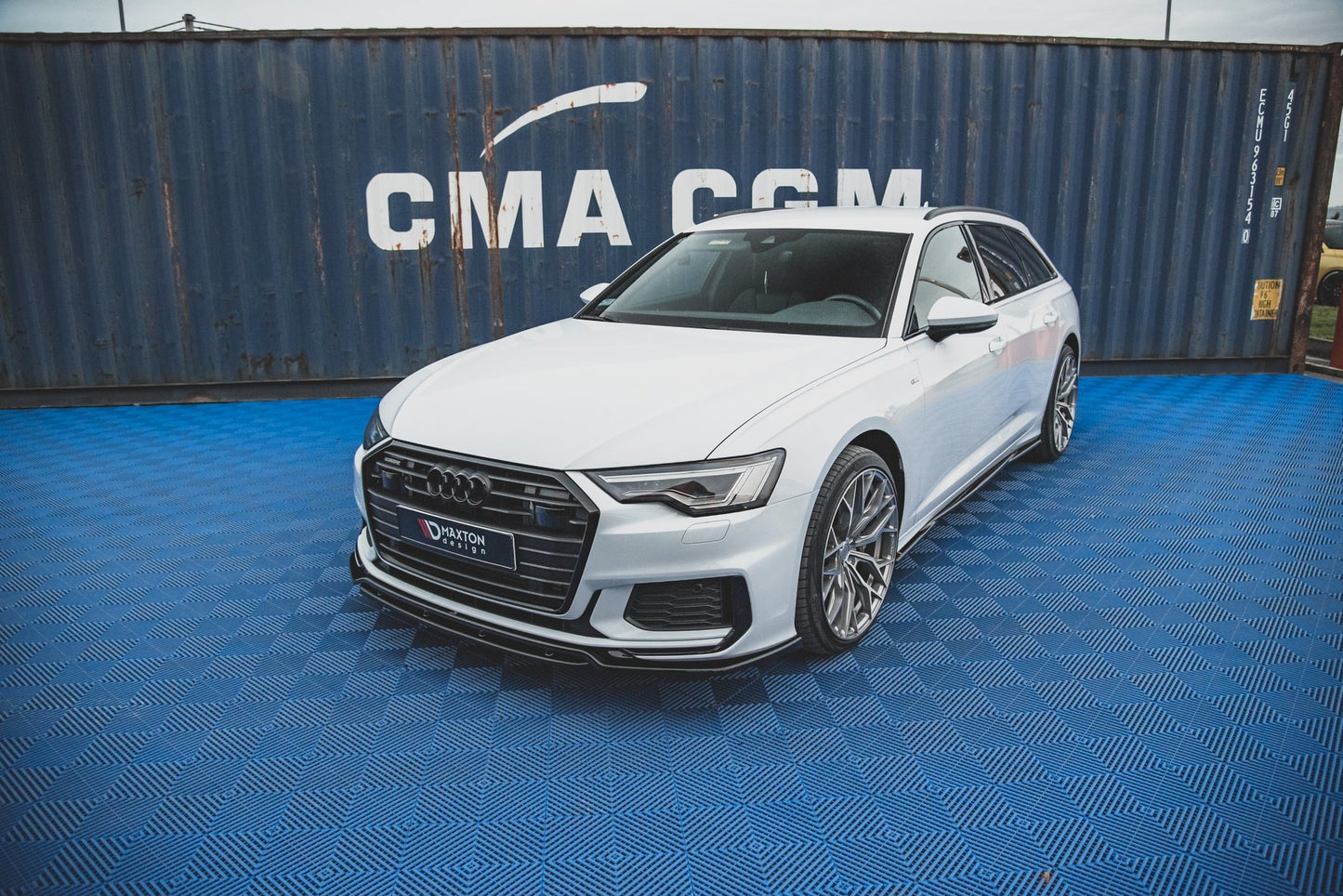 Front Ansatz V.3 für Audi A6 S-Line / S6 C8  schwarz matt