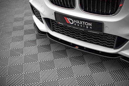 Front Ansatz V.1 für BMW X1 M-Paket F48 schwarz matt