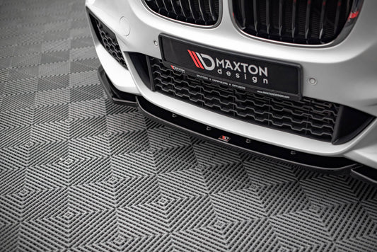 Front Ansatz V.1 für BMW X1 M-Paket F48 schwarz Hochglanz