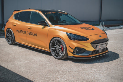 Front Ansatz V.7 für Ford Focus ST / ST-Line Mk4 schwarz Hochglanz
