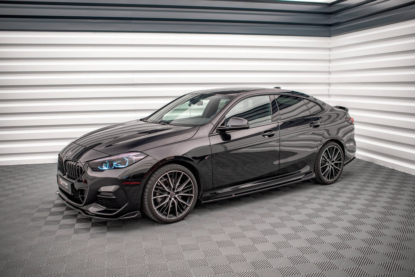 Seitenschweller Ansatz für V.2 für BMW 2 Gran Coupe M-Paket / M235i F44 Carbon Look