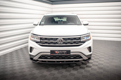 Front Ansatz V.1 für Volkswagen Atlas Cross Sport schwarz Hochglanz