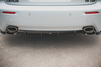 Diffusor Heck Ansatz für Lexus IS F Mk2 schwarz matt