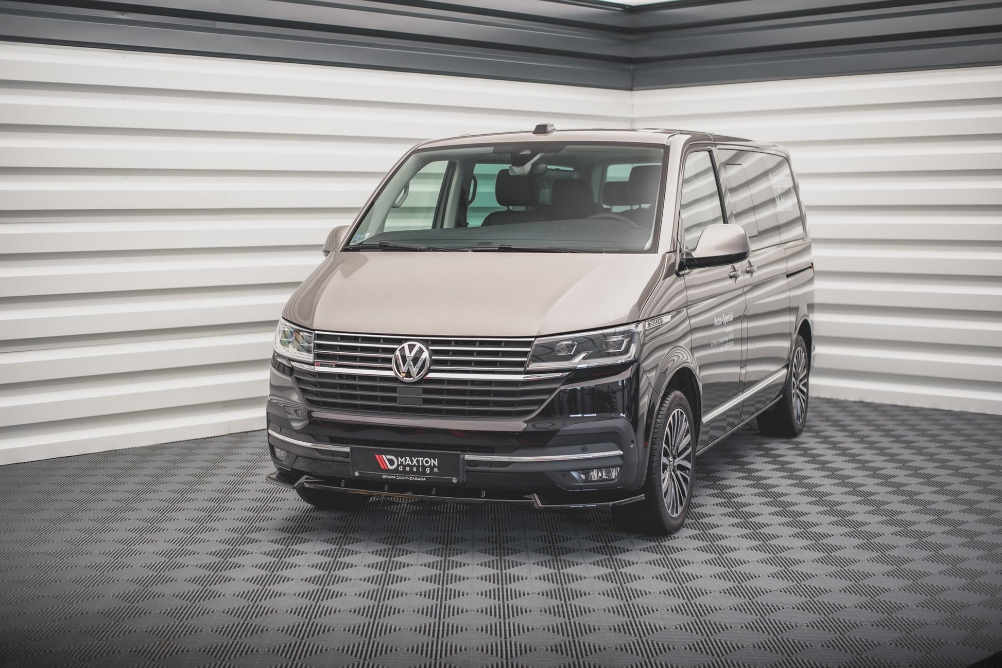 Front Ansatz V.1 für Volkswagen T6 Facelift schwarz matt