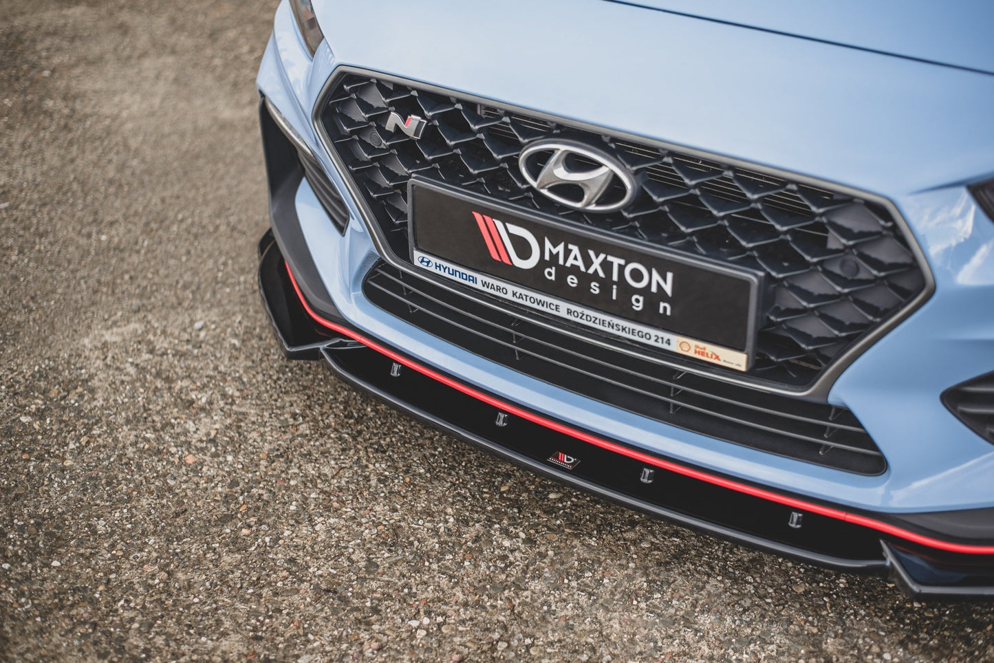 Front Ansatz V.5 für Hyundai I30 N Mk3 Hatchback/ Fastback schwarz Hochglanz