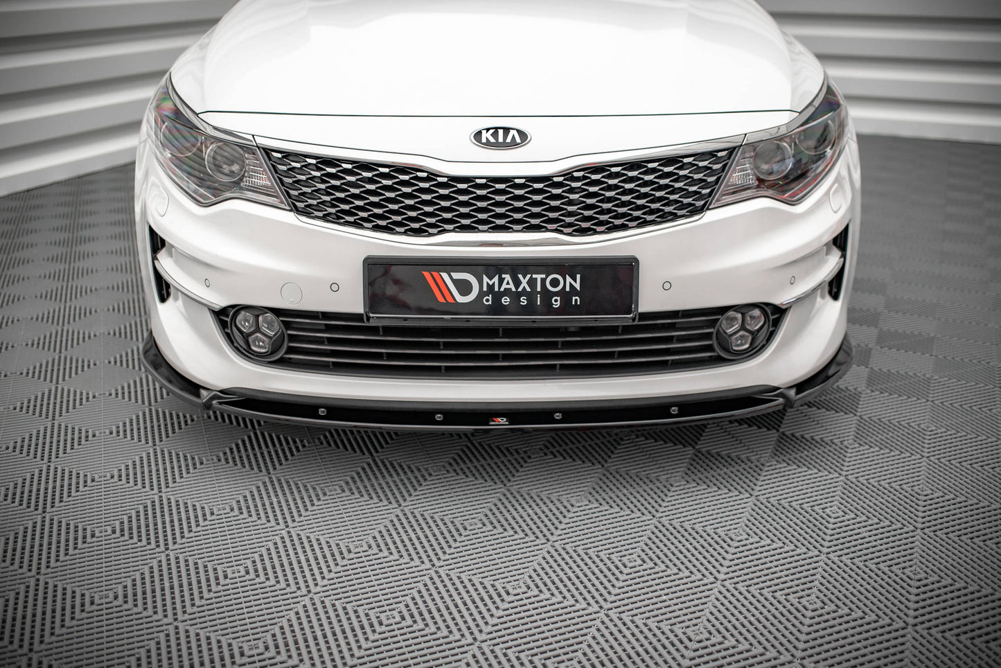 Front Ansatz V.1 für Kia Optima Mk4 schwarz matt