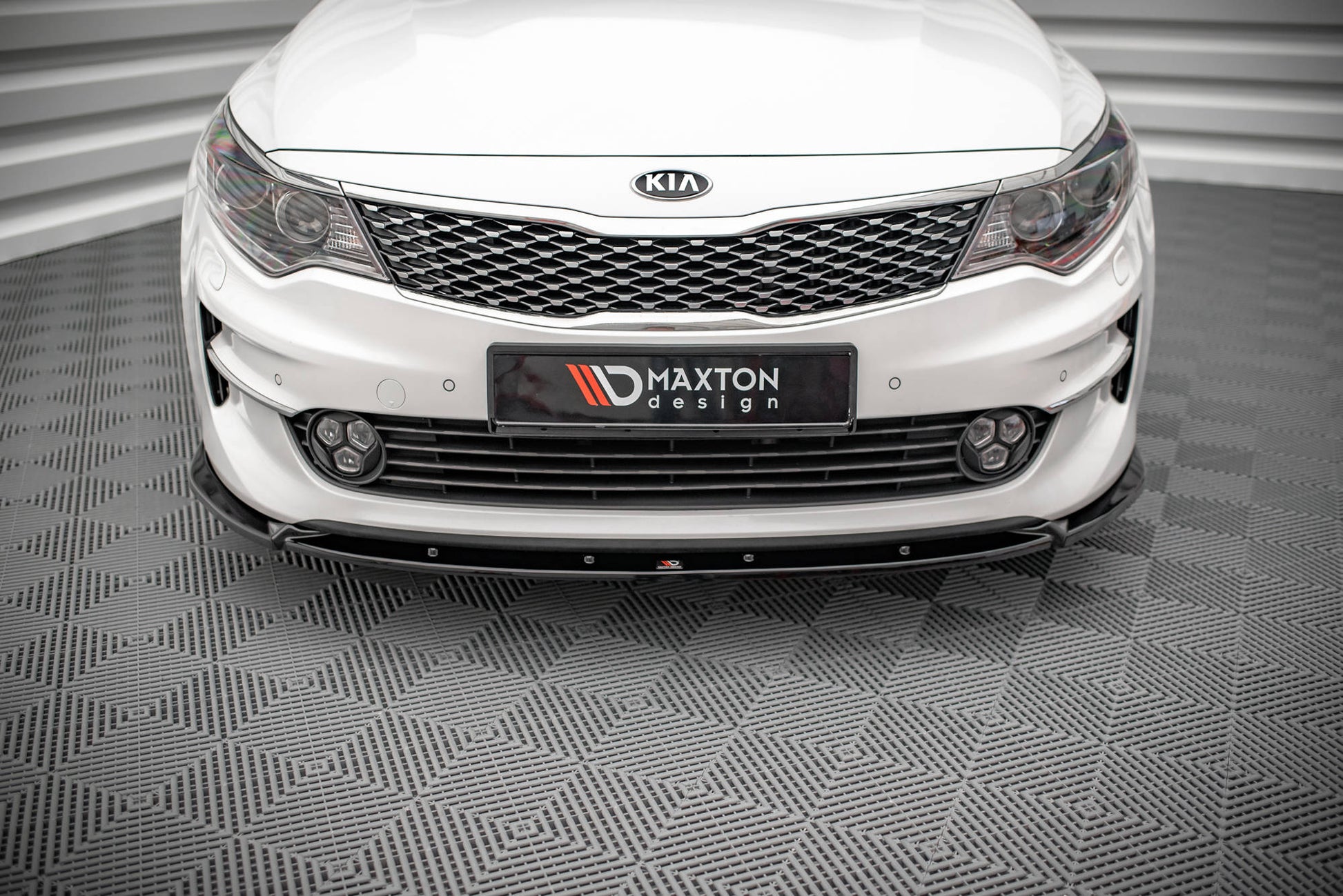 Front Ansatz V.1 für Kia Optima Mk4 schwarz matt
