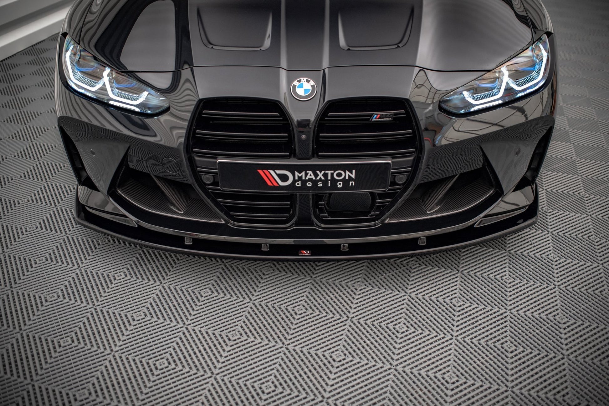 Front Ansatz V.1 für BMW M4 G82 / M3 G80 schwarz Hochglanz