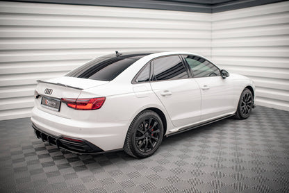 Seitenschweller Ansatz für Audi A4 B9 Facelift Carbon Look