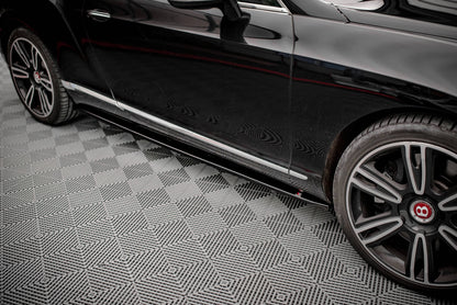 Seitenschweller Ansatz für Bentley Continental GT V8 S Mk2 schwarz Hochglanz