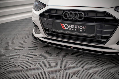 Front Ansatz V.2 für Audi A4 B9 Facelift schwarz matt