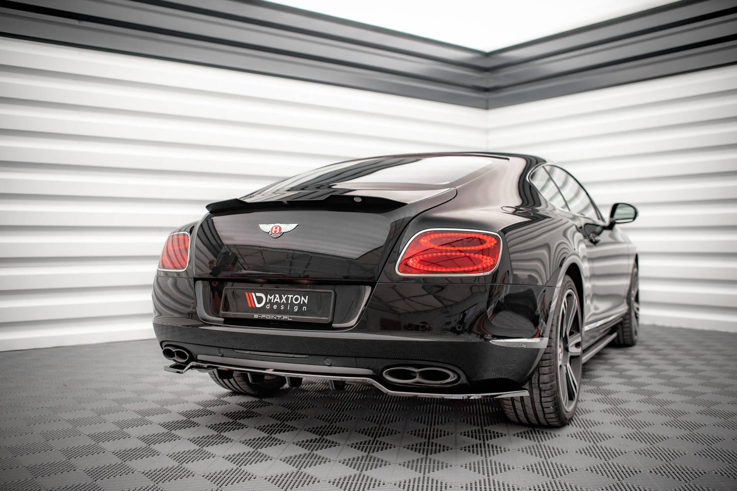 Spoiler CAP für Bentley Continental GT V8 S Mk2 schwarz matt
