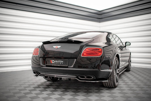 Mittlerer Diffusor Heck Ansatz DTM Look für Bentley Continental GT V8 S Mk2 schwarz Hochglanz
