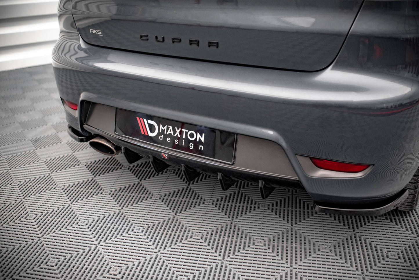Diffusor Heck Ansatz für Seat Ibiza Cupra Mk3 schwarz matt