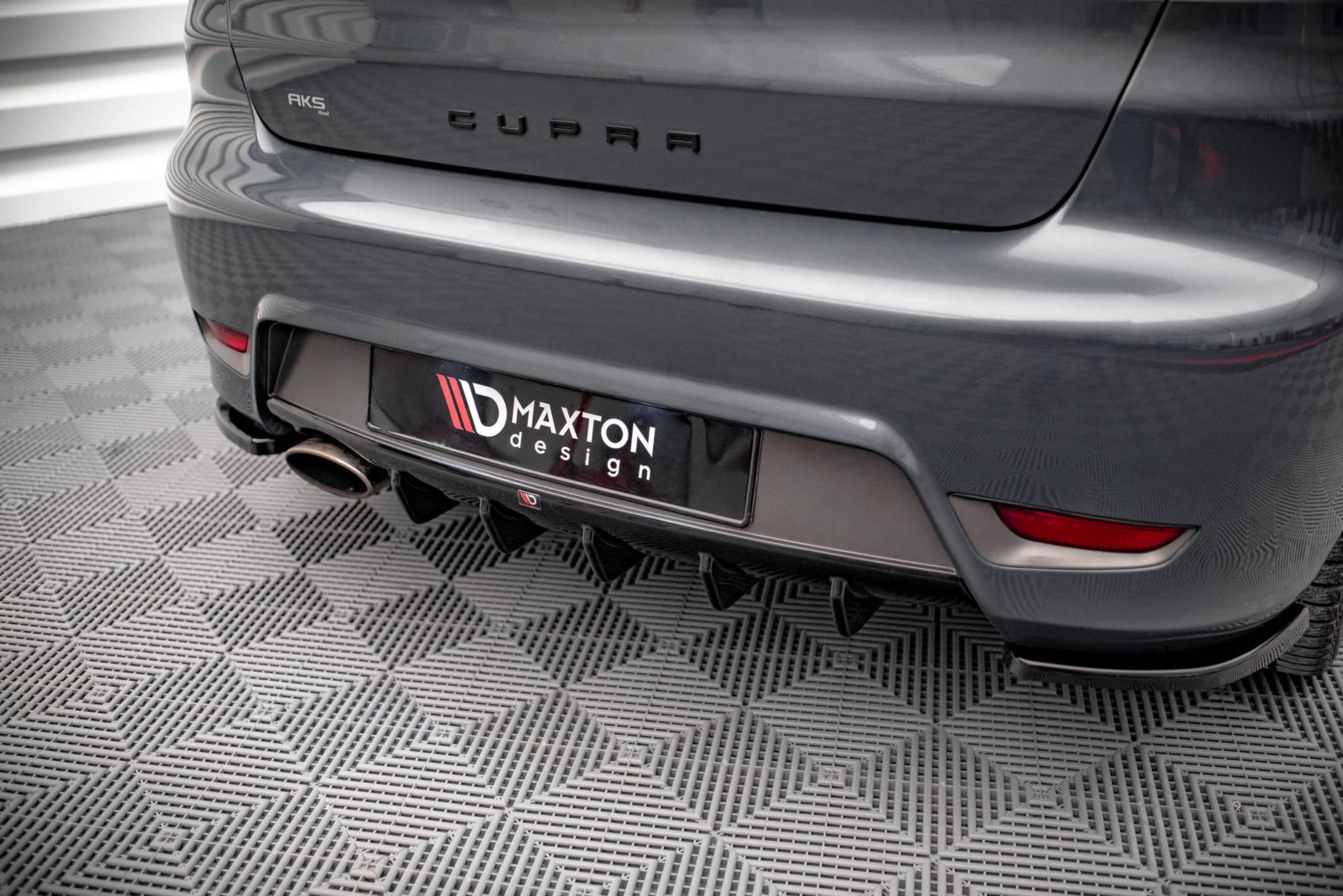 Diffusor Heck Ansatz für Seat Ibiza Cupra Mk3 schwarz matt