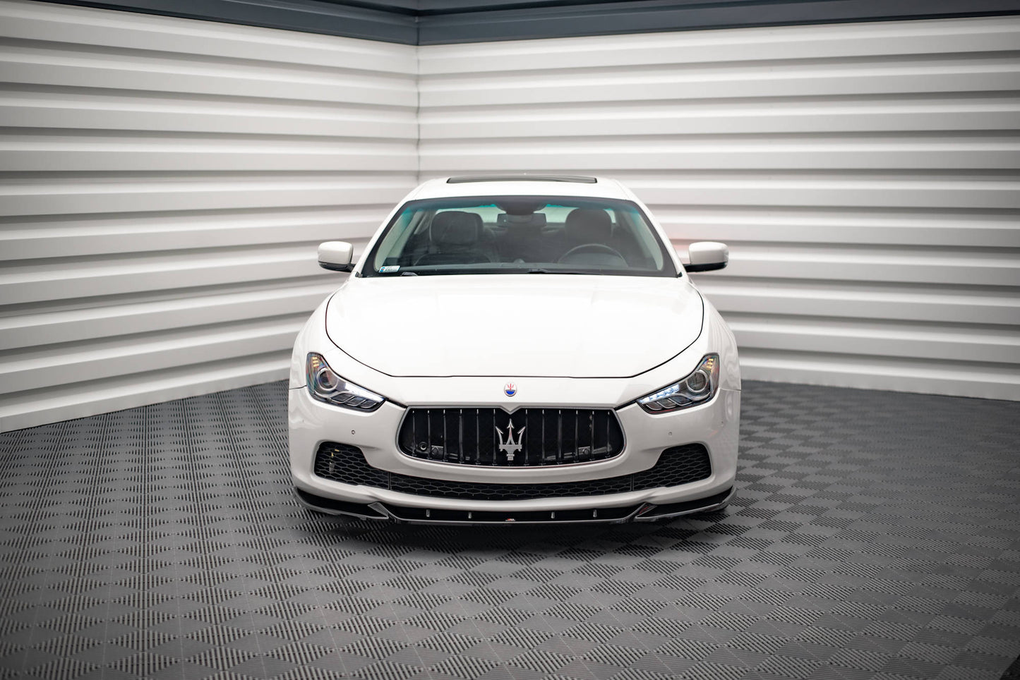 Front Ansatz V.1 für Maserati Ghibli Mk3 schwarz matt