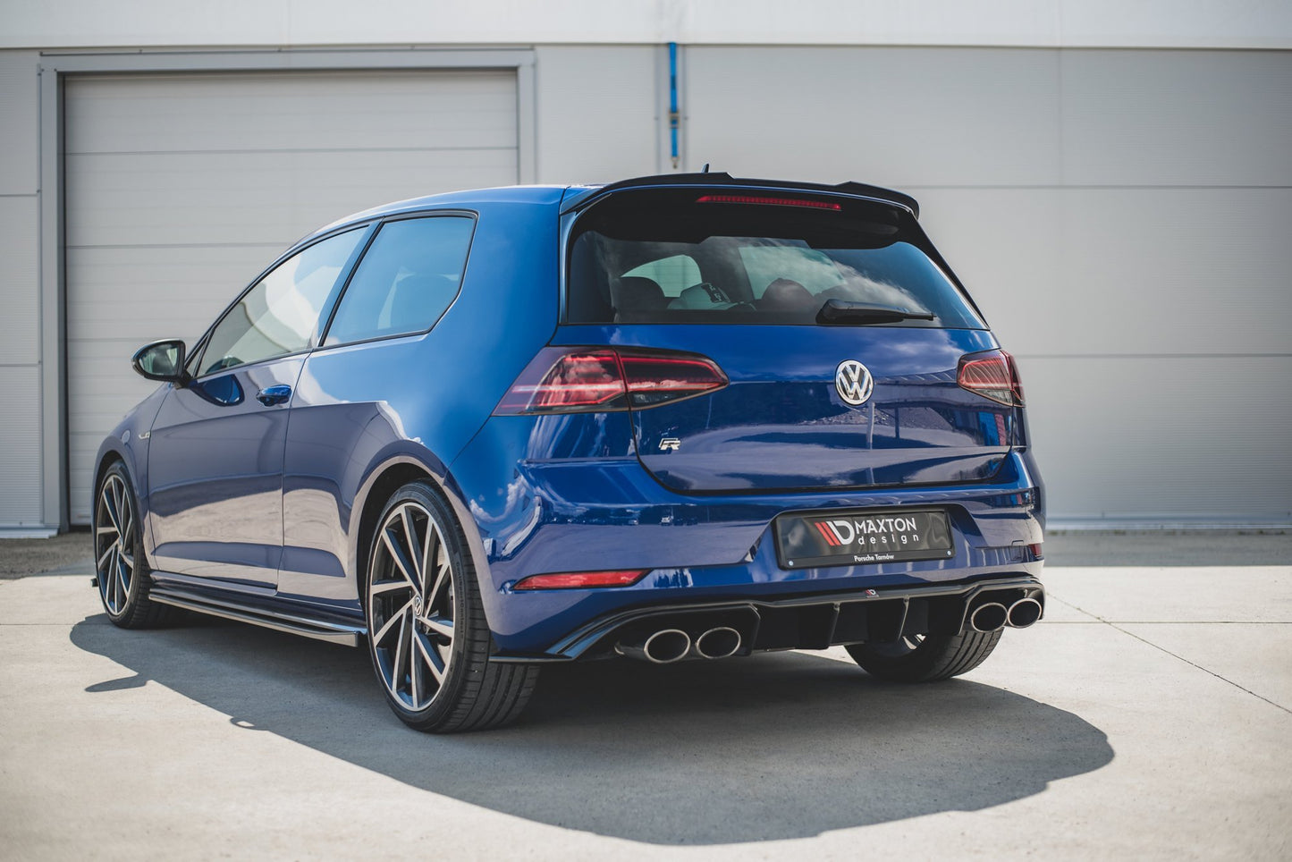 Diffusor Heck Ansatz V.3 für VW Golf 7 R Facelift Carbon Look