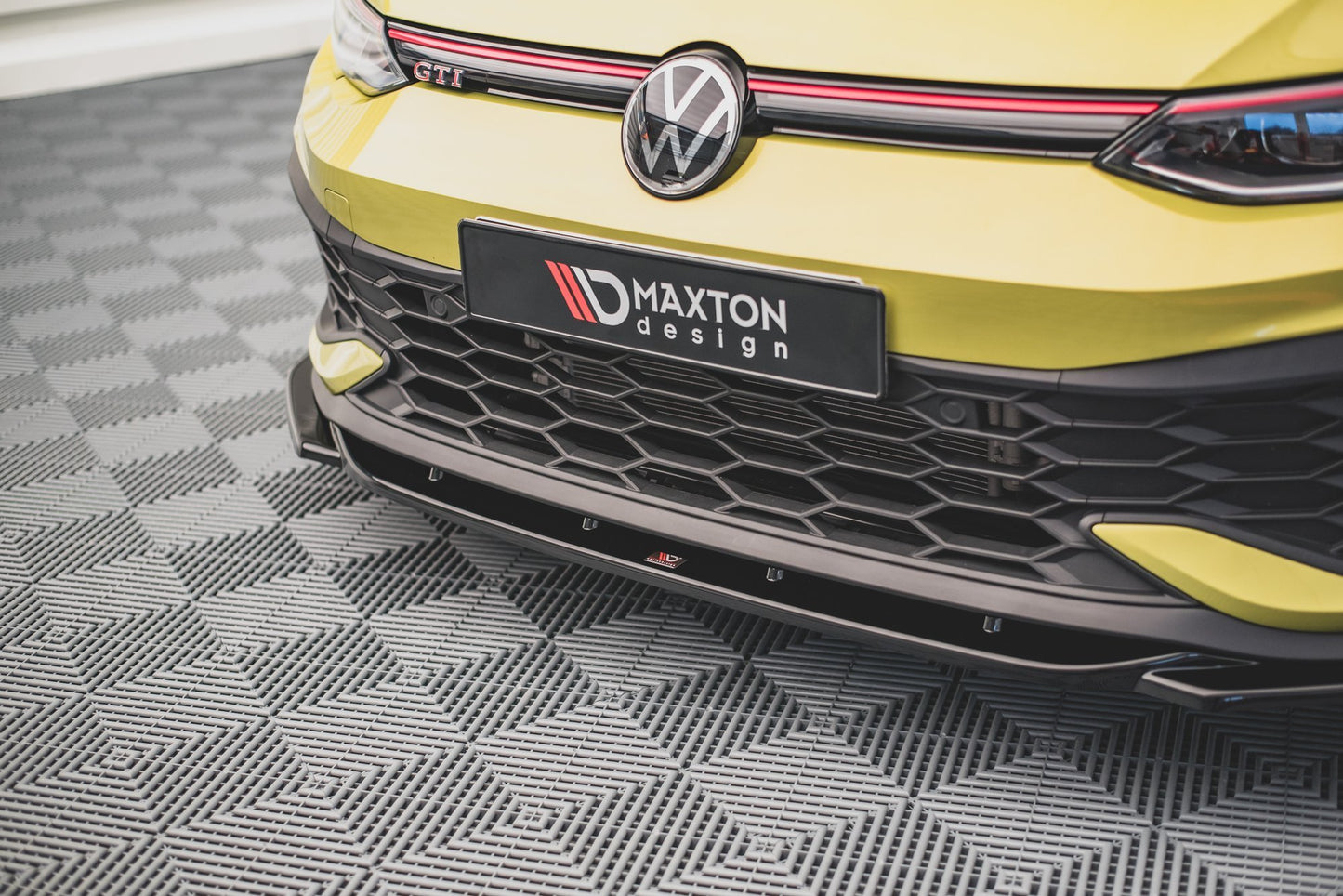 Front Ansatz V.2 für Volkswagen Golf 8 GTI Clubsport schwarz matt
