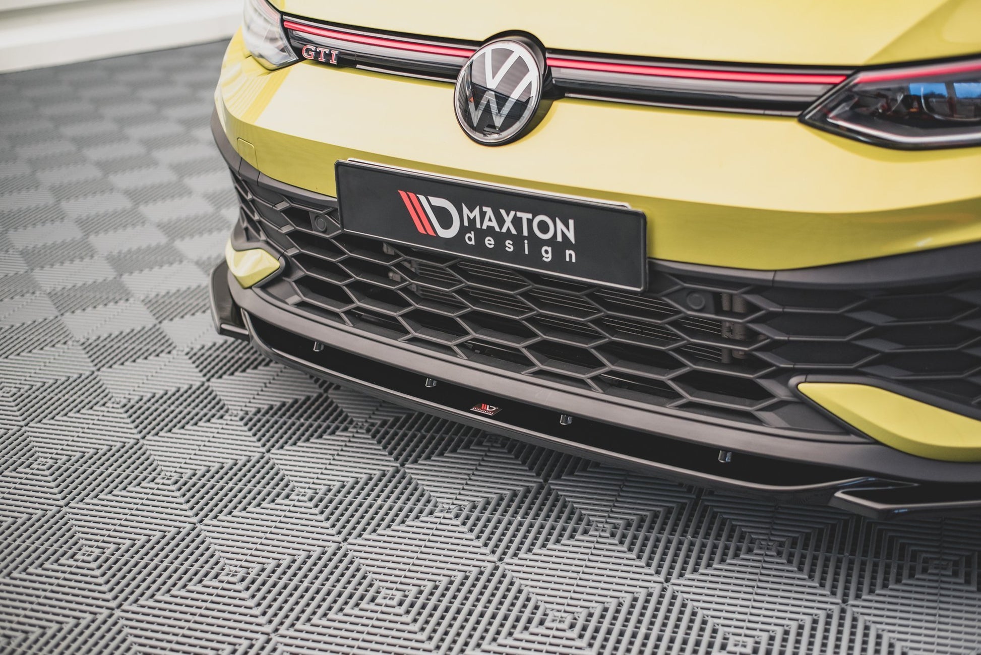 Front Ansatz V.2 für Volkswagen Golf 8 GTI Clubsport schwarz matt